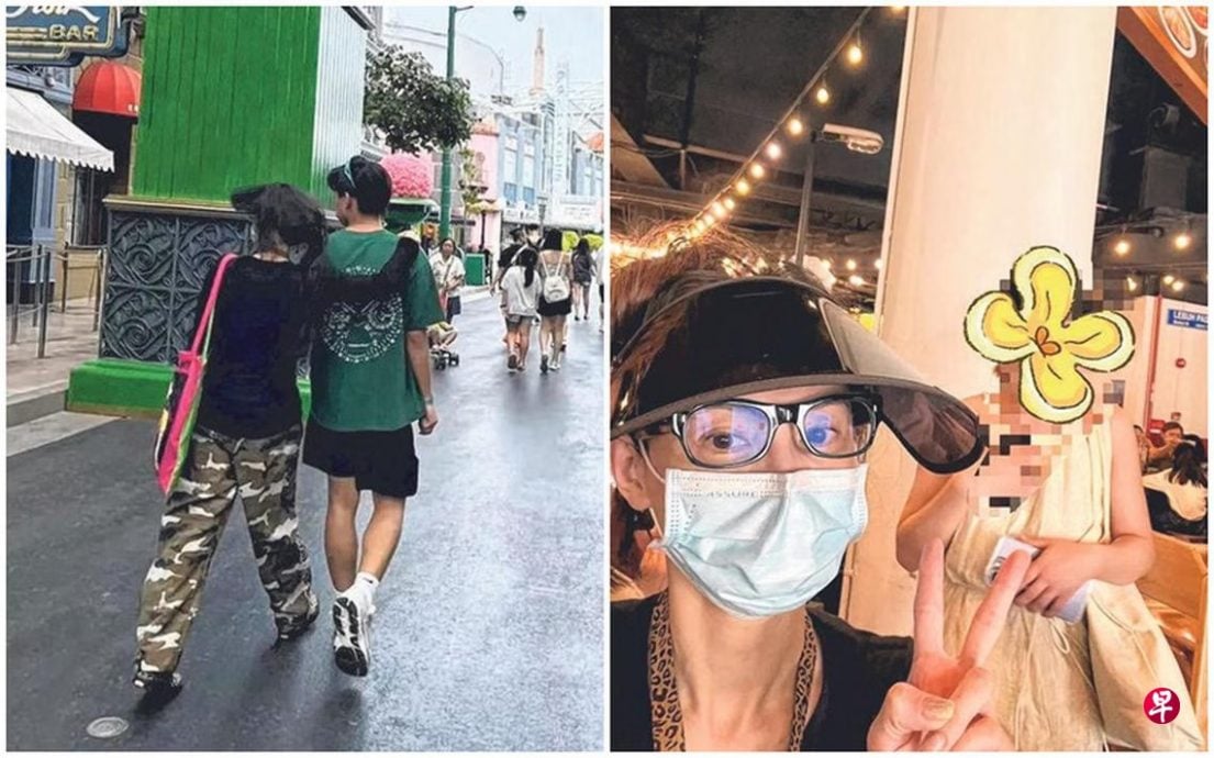 *已签发*柔:狮城二三事:张柏芝携次子 游狮城环球影城