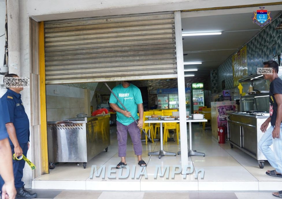 *已签发*柔:笨珍市议会展开突击行动 取缔1家无照营业商店