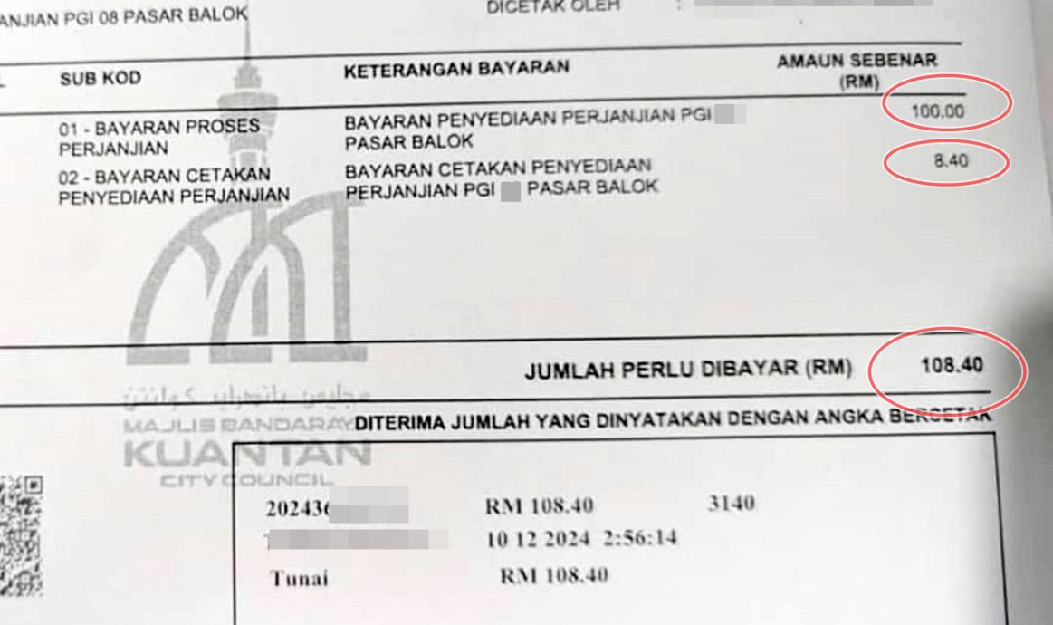 巴刹摊位租约费涨价逾两倍，小贩申诉不合理。