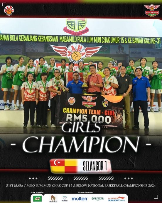 林文泽杯全国U15篮球赛|柔男单年包揽青年赛3冠 雪女4连霸延续统治力