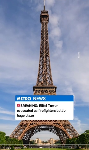 求真:巴黎铁塔失火?没这回事