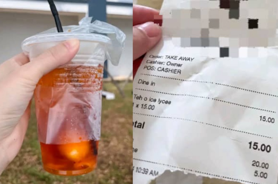 视频|一杯荔枝冰茶乌卖RM15 女子大叹不值“最多RM8！”