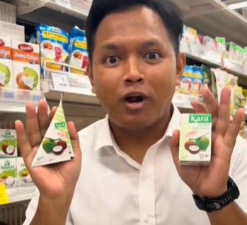 视频|椰奶大包装还是小包装划算? 补习老师价格对比引网议