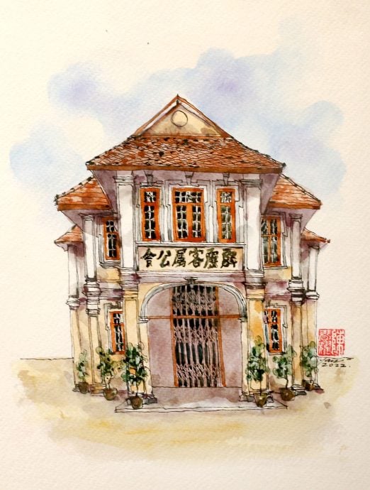 陈春耀怡保系列速写画展 齐赏不同时代建筑面貌