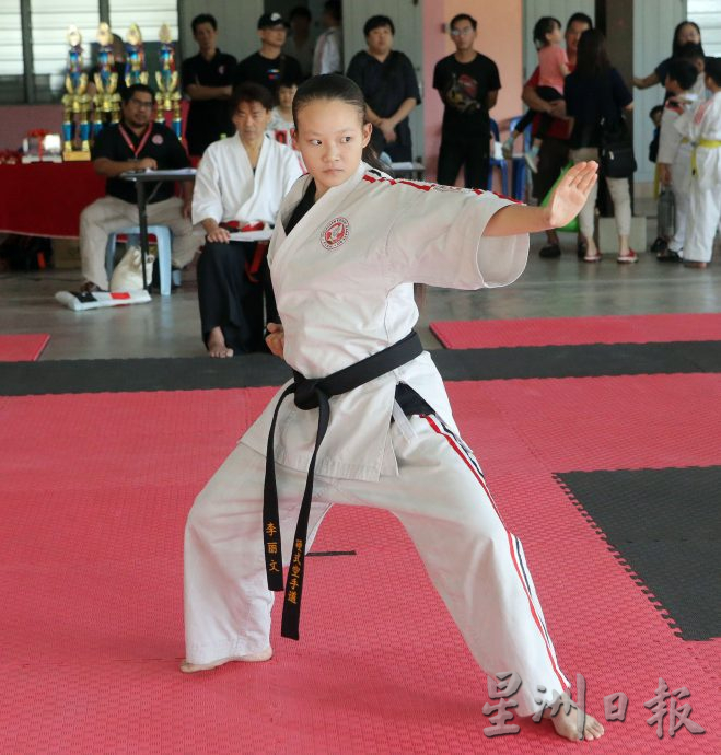 霹硬式空手道公开赛 108马日印选手比拼武艺