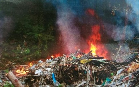 霹/版头/露天焚烧异味扰民 务边查获4处非法垃圾场