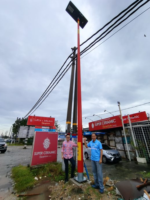 (大都会)蔡伟杰有关隆怡大道增设3盏太阳能街灯/4图