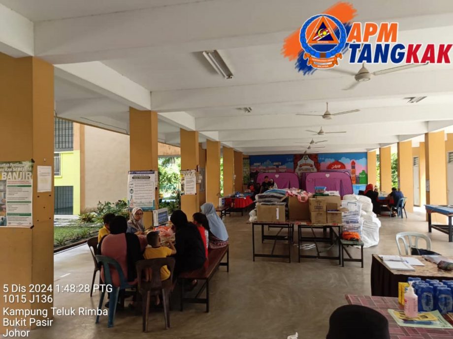 （已签发）柔：柔州水灾灾黎持续减少，17疏散中心仍有979人