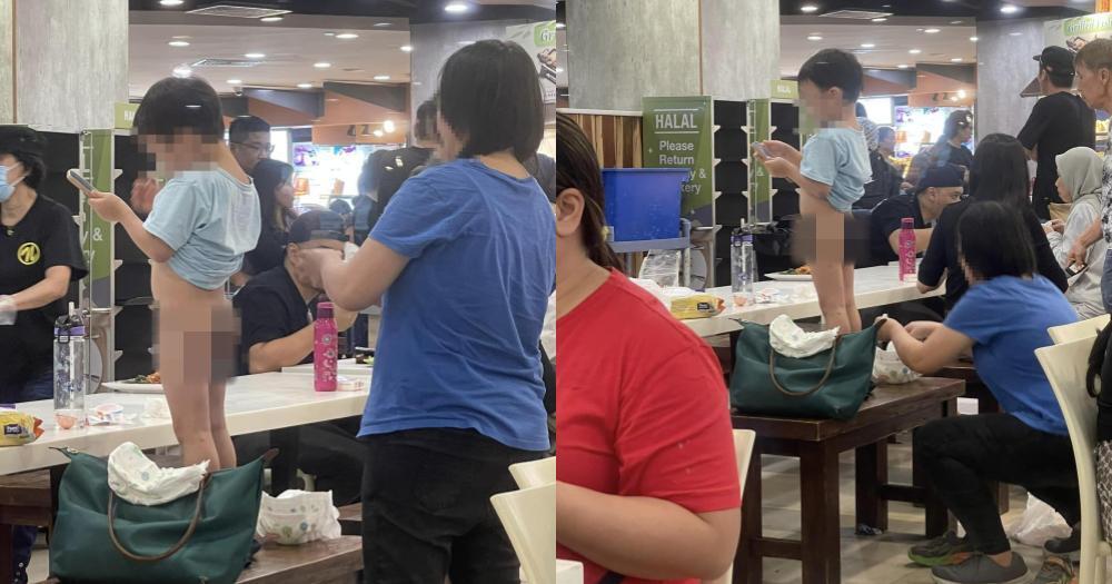 (已签发)柔:狮城二三事:食阁内公然给孩子擦屁股换尿布 母亲行为引热议