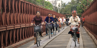 Luang Prabang uses pedal power to promote tourism