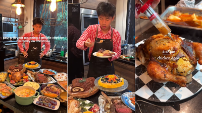 Over 5 million views on 15-year-old teen who cooks a Christmas feast for family