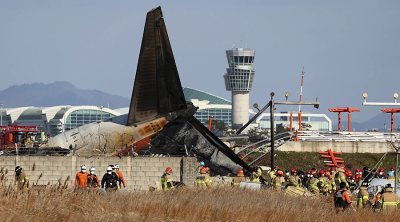 Jetliner skids off runway and bursts into flames while landing in South Korea, killing 179