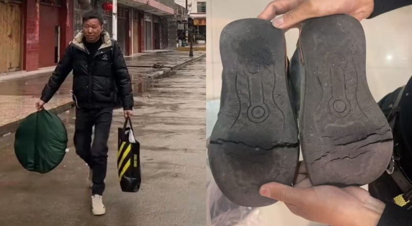 15天走650公里！ 男子从深圳走回湖南过年 