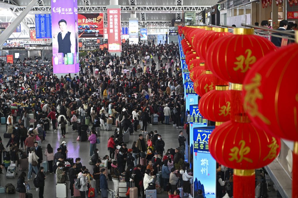 中国启动2025年春运 预估90亿人次人员流动创新高