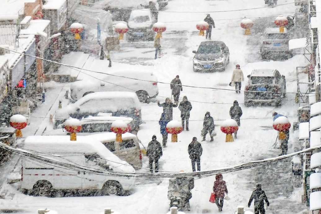 受入冬最强寒流吹袭　辽宁等地下大雪