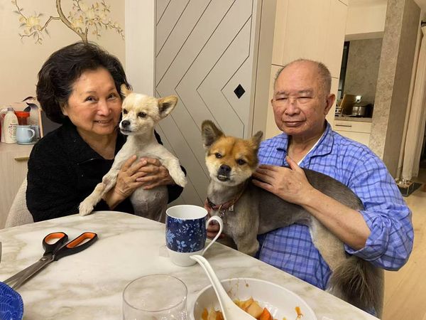 吴宇森劫后带小狗返家 太太误吸毒灰感不适