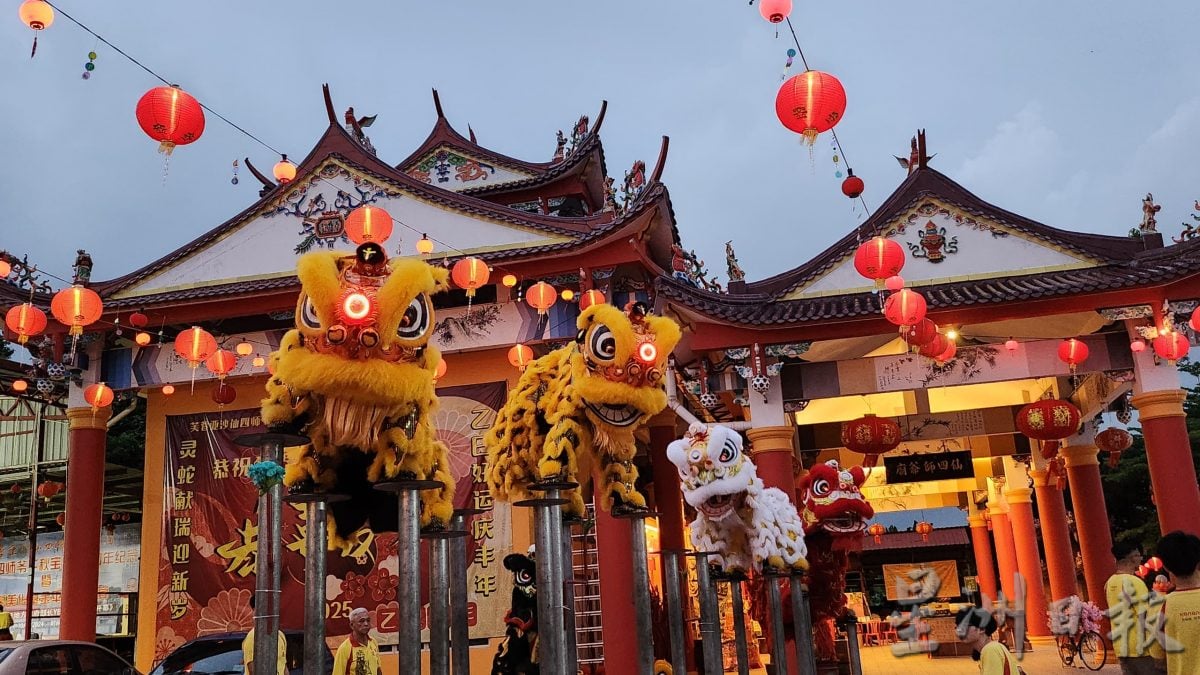 大马青运龙狮体育会开源节流 团员初试亲制“金蛇迎春”瑞狮