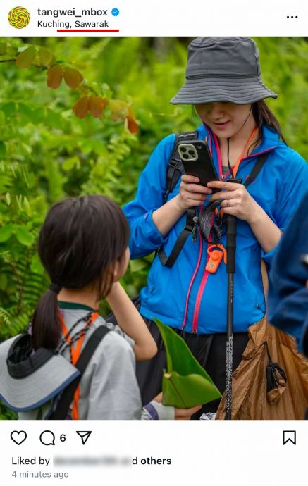打扮朴素来马亲子度假 汤唯打卡砂拉越写错地标