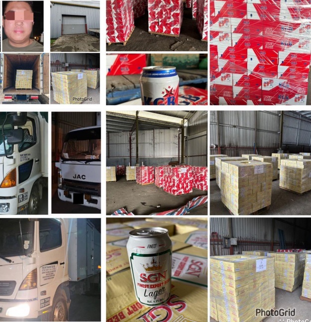 武吉阿曼联合砂警方取缔走私酒行动·起获值1500万令吉烈酒