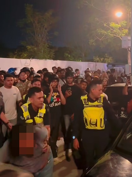 (大北马)跨年倒数活动上 中年男子向警员动粗 当场被捕明日被控