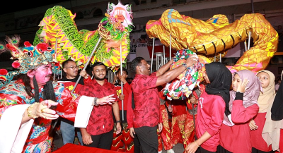 For 25 years, lion dance performance at Indian restaurant to celebrate CNY