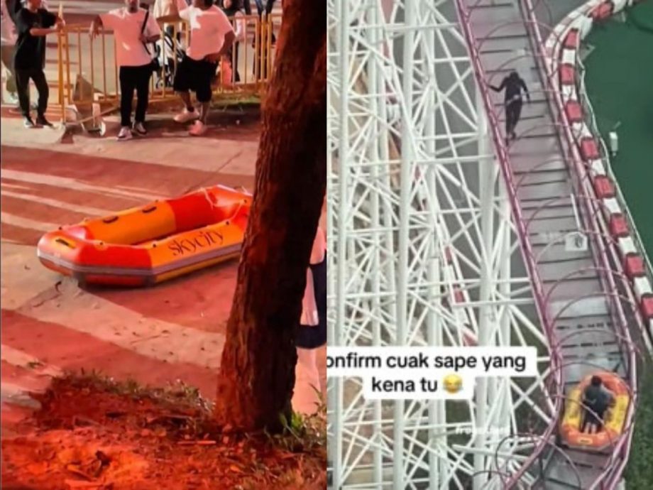 **即时国内**全国：充气筏跌落并砸伤民众，雪大臣：主题乐园管理层须解释