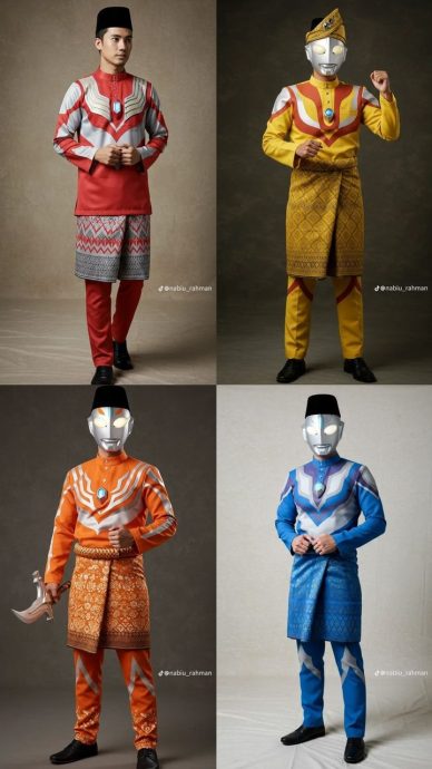 咸蛋超人版开斋节新衣？ AI设计引爆网民热议！