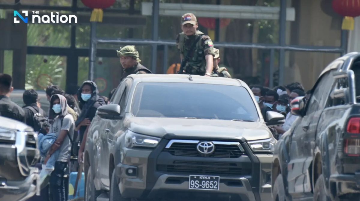 夜报***封面副文)缅军突击KK园区 救出电诈中心“猪仔”