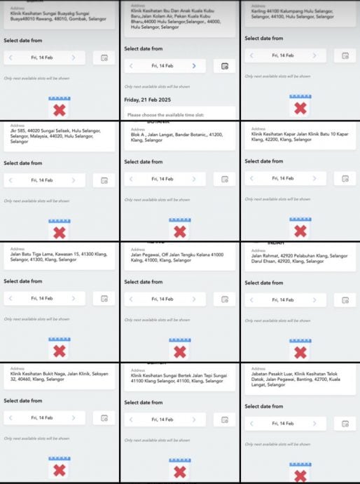 乐龄免费流感疫苗计划/MySj今起登记预约/雪隆多区政府诊所显示“已预约满额”