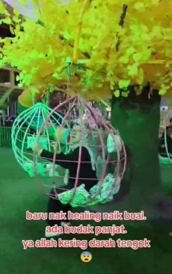 视频|10岁孩童无人顾 逆向爬滑梯至高处吓坏民众