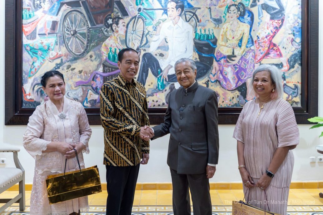 请签发（全国版）马哈迪拜访印尼前总统佐科威 探讨马印发展与合作