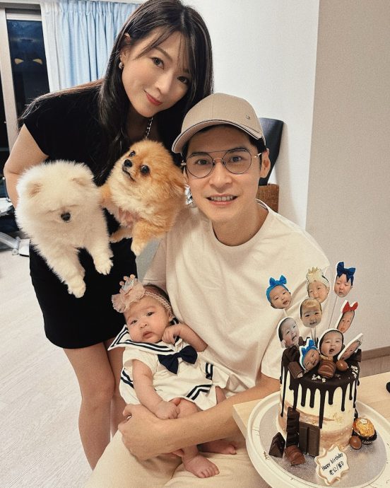 连诗雅母女年初一发高烧 感激老公陈家乐贴心照顾