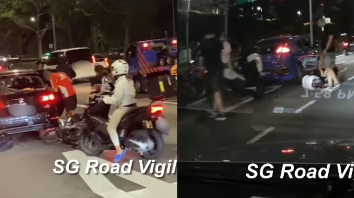 (已签发)柔:狮城二三事:汽车摩托车PIE相撞 23岁女骑士送院