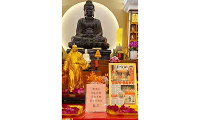 Royal visit to Dong Zen Temple eases anxiety