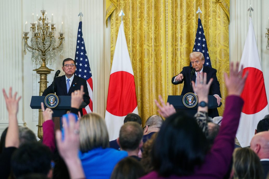 USA JAPAN DIPLOMACY:Japanese Prime Minister Ishiba Shigeru at the White House in Washington