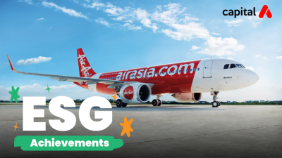 Capital A ESG 评分达到新高 可持续发展战略和航空效率提升取得成效