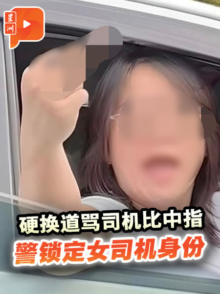 硬换道骂司机比中指 警锁定女司机身份