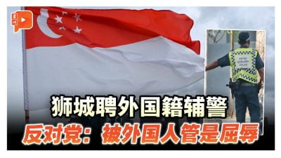 狮城聘外国籍辅警 反对党：被外国人管是屈辱