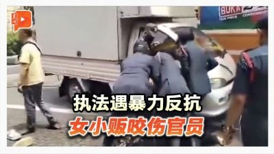 不满餐车被移走 女小贩咬伤官员被捕