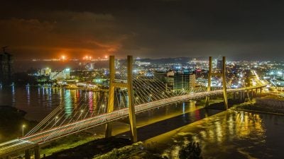 民都鲁新地标 . 日拔大桥试通车！