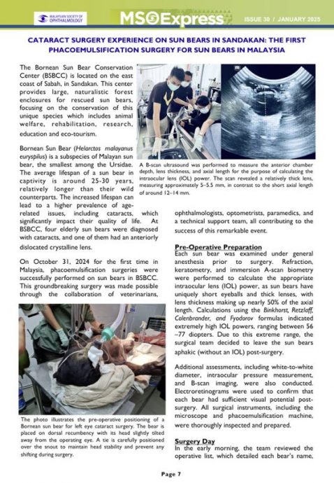 【保育马来熊／01】人医与兽医跨界合作，白内障手术成功，让马来熊重见光明