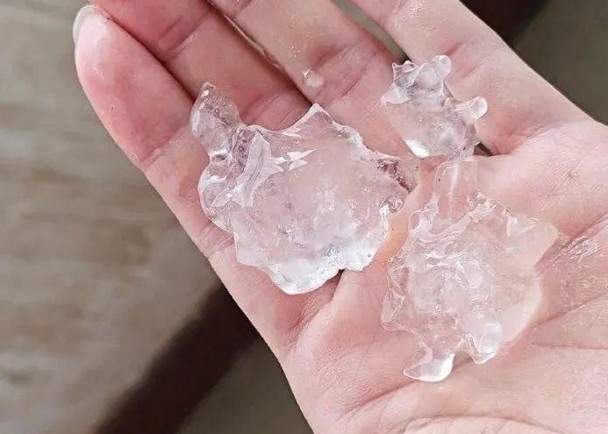 中国已进入汛期　广东多地雷雨下冰雹雹