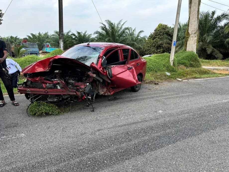 *已签发*柔：哥打丁宜居銮路车祸，涉两车酿一死多伤