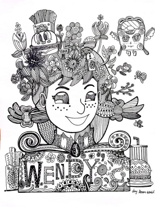 暖势力/天赋惊人充满想象力  星儿用画笔连接外界