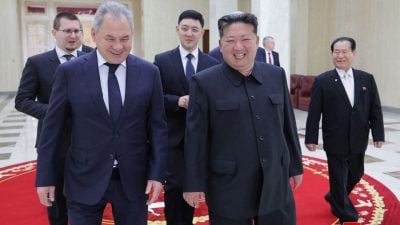 朝中社：金正恩会见 俄联邦安全会议秘书绍伊古