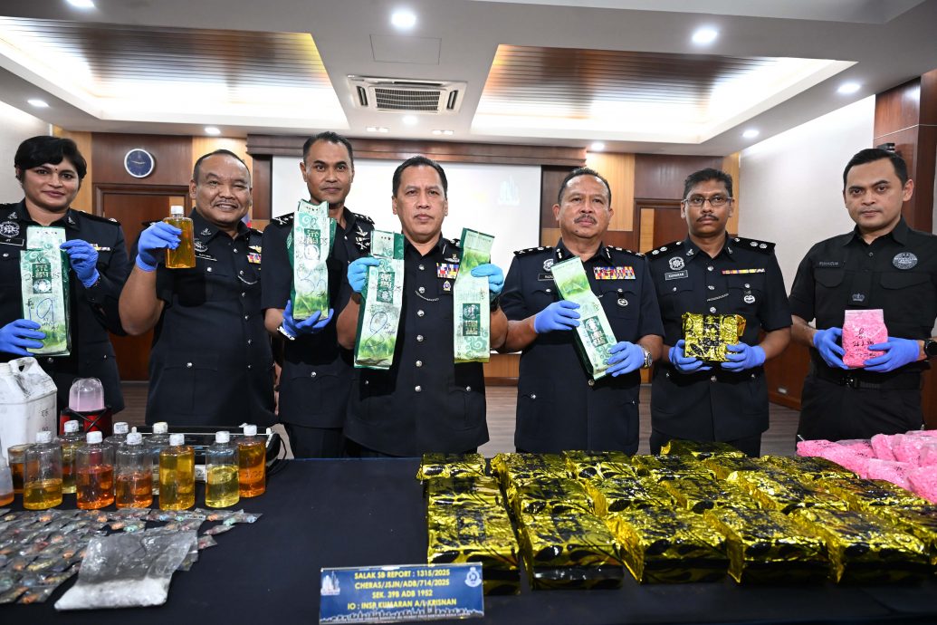 毒品混入电子烟液 每瓶卖RM250·警逮捕4毒贩 起逾千万毒品