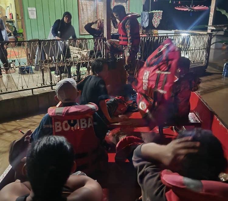 沙巴今年第3度大规模水灾  上千村民疏散