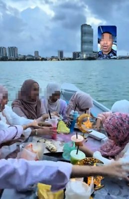 视频|为拍照脱掉救生衣？ 女子游船河开斋用餐挨轰！