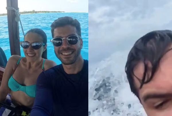 马尔代夫度蜜月翻船 救生衣救夫妻一命