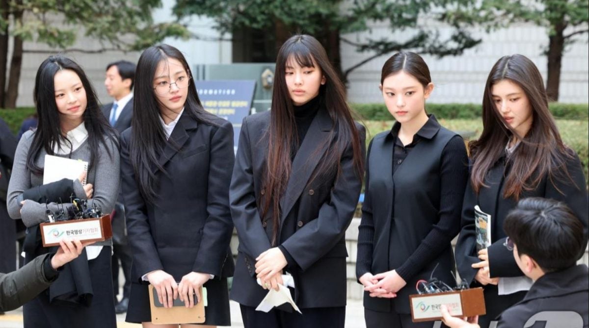 NewJeans一身黑现身庭审 2成员泪崩求法官理解